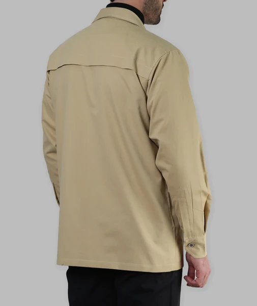 کت تک مردانه کتان سافارا - خردلی
