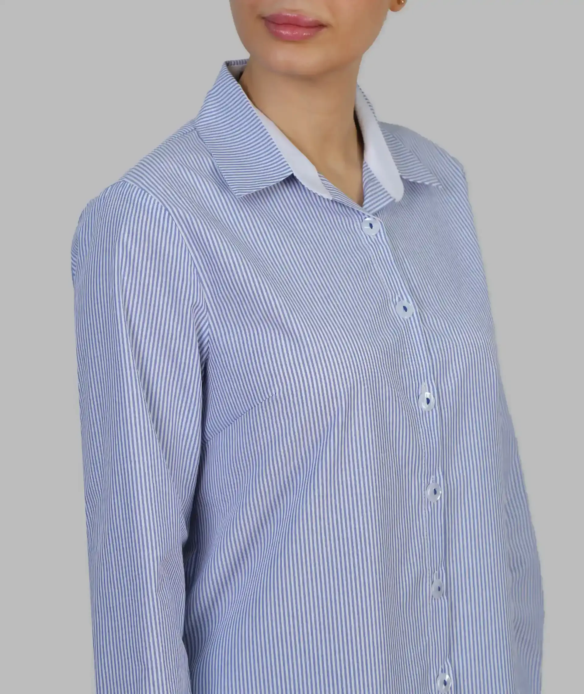 شومیز زنانه تترون یقه پیراهنی دیپلمات وندا